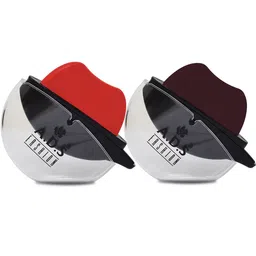 A.D.S Set Of 2 Lip Shape Apple Design Lipstick - 10 gm Each  Neon Red - 05 Wine - 11-15