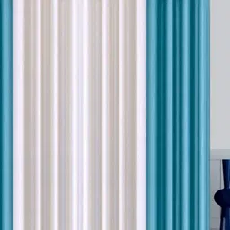 BELLA TRUE Blue & White 4 Pieces Window Curtains-image-75