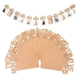 Johra First Birthday Decoration Photo Banner - Beige-image-19