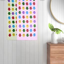 FABINALIV Set of 2 Multicolor Cartoon Print Cotton Kids Bath Towels (110X56 cm)-image-88