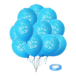Zyozi Its A Boy Printed Blue Balloons For Baby Boy Birthday/Baby Shower Decorations (PACK OF 26)-image-11
