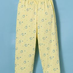 Tango Single Jersey Knit Full Length Lounge Pant with Star Print - Lemon-picture-20