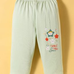 Tango Interlock Knit Full Length Lounge Pant With Star Print - Green-picture-28