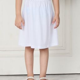 Mini & Ming Cotton Solid Skirt - White-image-65