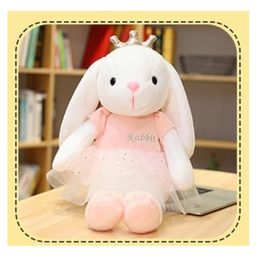 Tickles Princess Bunny Rabbit Soft Stuffed Plush Animal Toy - Pink-image-69