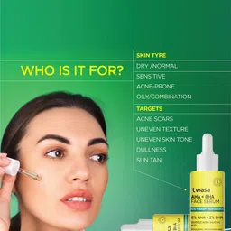 Twasa AHA BHA Face Serum- 30 ml image 4