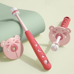 fab n funky Tooth Brush with Ultra Soft Bristles with Star Design - Pink image 2