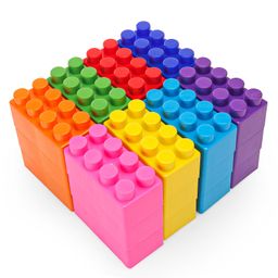 little fingers Building Blocks Set Multicolour - 32 Pieces image 2