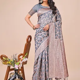 Panzora Woven Design Cotton Zari Saree-picture-38
