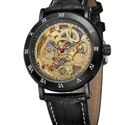 FORSINING Men Dial & Leather Straps Analogue Watch FSG8158M3B1-image-78