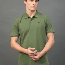 THE BEETEL HOUSE Men Solid Polo Collar Cotton T-shirt-14