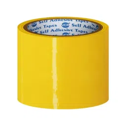 VCR 50 m x 96 mm Biaxially Oriented Polypropylene Yellow Color Tape, 6 Rolls Per Pack-picture-20