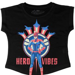 Marvel by Wear Your Mind Girls Black Printed Top-picture-10