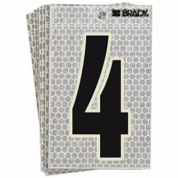 BRADY High Intensity Prismatic Archivo Narrow Number Label 4 Character included, 14R176 (Pack of 10)-image-94