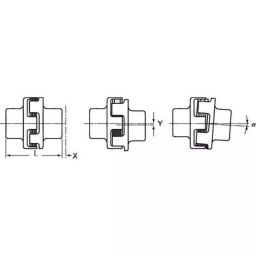 Mitsuboshi S Series 70 Size Elastic Body Synthetic Rubber Chan Coupling, S70G-image-65