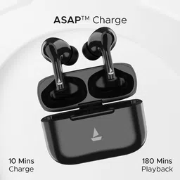 basics IND Boat Airdopes Black 163 M with Push Button Black Mug image 4