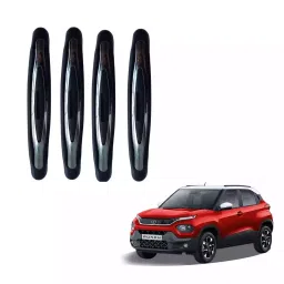 SPREADX Plastic Car Compact Black Colour Elegant Door Guard Protection Universal Type Suitable for Tata Punch (Set of 4 Pcs)-29