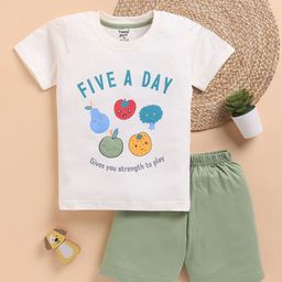 Toonyport Boys Printed Round Neck Pure Cotton T-shirt & Shorts-picture-9
