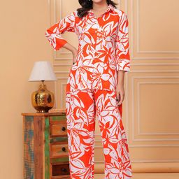 BAESD Printed Pure Cotton Shirt & Trouser Co-Ords-image-24