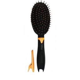 VEGA Cushion Hair Brush with Sectioning Clip E20-CB-20