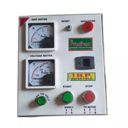 PRADHAN 1.0 HP Single Phase Water Field Auto cut-off  HD Submersible Pump Starter Panel 180-240V AC-32