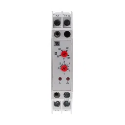 RS PRO Single Function Timer Relay DIN Rail Mount 240 V AC SPNO Model No. 8966838-55