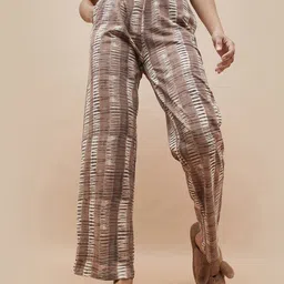 Ginger by Lifestyle Women Textured Regular Fit Mid-Rise Pure Cotton Regular Trousers-image-26