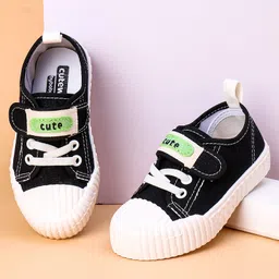 Cute Walk by Babyhug Casual Shoes with Patch - Black-picture-45