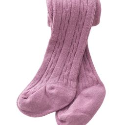 SYGA Baby Tights   Soft Cotton Infant Leggings Toddler Solid Knit Stockings Socks Pants - Purple-image-20