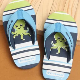 Cute Walk by Babyhug Flip Flops - Blue-picture-3