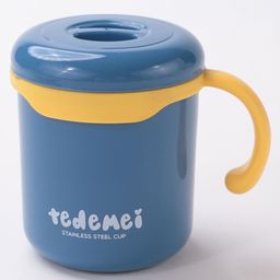 Mug With Handle & Lid Blue- 280 ml-12