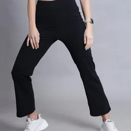 Zelena Solid High Waisted Postpartum Leggings - Black-picture-10