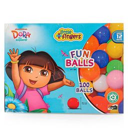 little fingers DORA Plastic Balls Pack of 100 - Multicolor-28