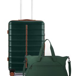 Assembly Premium Polycarbonate Luggage (40 Liters) - Hard Cabin Trolley Bag (20 inches) with Duffle Bag 35 Liters(Green) - Odyssey-11