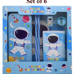 Asera Stationery Gift Set with Wallet, Pencil Box, Pencils, Eraser & SharpenerPerfect for Students & Creative Minds Birthday Return Gifts (Space 6 Pcs)-10