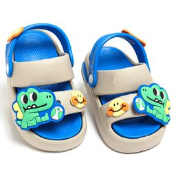 KIDLINGSS Baby Dinosaur Applique Detailed Clogs - Grey-picture-17