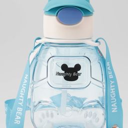 Paper Moon Naughty Bear 750 ml BPA-Free Leak Proof Push Lock Water Bottle Sipper for Kids School, 1pc - Random Color-image-9