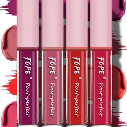 FOPE Set Of 4 Pout Perfect Matte Liquid Lipstick - 4 ml Each - 01-03-04-09-56
