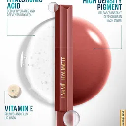 Lakme 9to5 Hya Matte Liquid Lipstick with Vitamin E 5.3ml - Meetup Mauve H09 image 2