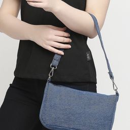 The Purani Jeans Colourblocked Structured Hobo Bag with Applique-37
