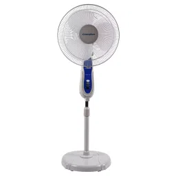 Crompton High Flo Pedestal Fan 3 Blades 60 W 400 mm 1300 RPM Speed, Light Grey-image-56