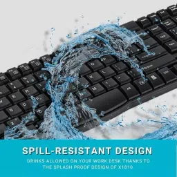 Rapoo X1810 Black Wireless Optical Keyboard and Mouse Combo (Set of 2 Piece) image 3