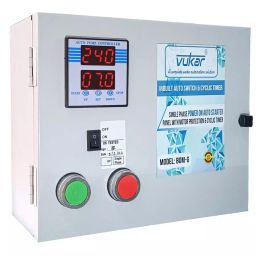 Vukar 3.0HP Power ON Digital 1Phase Auto Borewell Starter with Motor Protection & Cyclic Timer-25