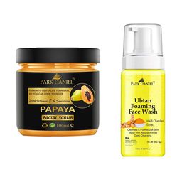 Park Daniel Set Of 2 Papaya Facial Scrub - 100 ml & Ubtan Foaming Face Wash - 150 ml-13