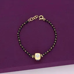 KAI JEWEL Unisex Kids Sterling Silver Gold-Plated Link Bracelet-44