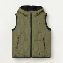Tommy Hilfiger Boys Solid Windcheater Quilted Jacket-image-5