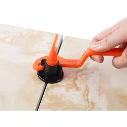 FLAMINGO ENTERPRISE 50 Pcs Tile Leveling System with Special Wrench Precision Level 360° Readability Non-Magnetic Multicolor 100 Accuracy 15 cm Length image 2