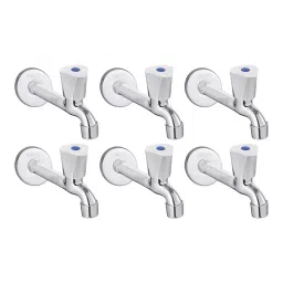 Fastgear Triangle Long Body Tap Stainless Steel Chrome Finish Silver, FG990 (Pack of 6)-image-20