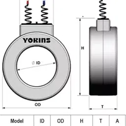 Yokins Current Transformer 75/5A Range For Ammeter, RW30-75A.5-2.5VA-5.0 image 3