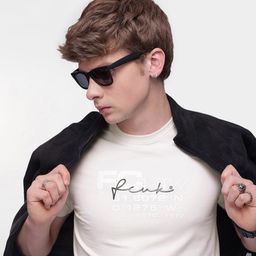 FCUK Brand Logo Printed T-shirt-image-84